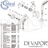 Ideal Standard Tesi Exposed Shower Mixer Spares